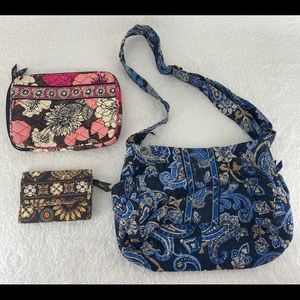Vera Bradley Lot of Purse Wallet and Tablet Cover